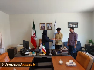 تقدیر از دانشجویان برتر علمی و فرهنگی و ورزشی توسط سر کار خانم دکتر صادقی زاده سرپرست آموزشکده کشاورزی دماوند 4