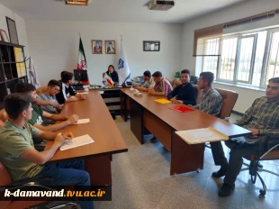 دیدار صمیمی سرپرست آموزشکده کشاورزی دماوند سر کار خانم دکتر صادقی زاده با دانشجویان عزیز 2