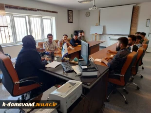 دیدار صمیمی سرپرست آموزشکده کشاورزی دماوند سر کار خانم دکتر صادقی زاده با دانشجویان عزیز 3
