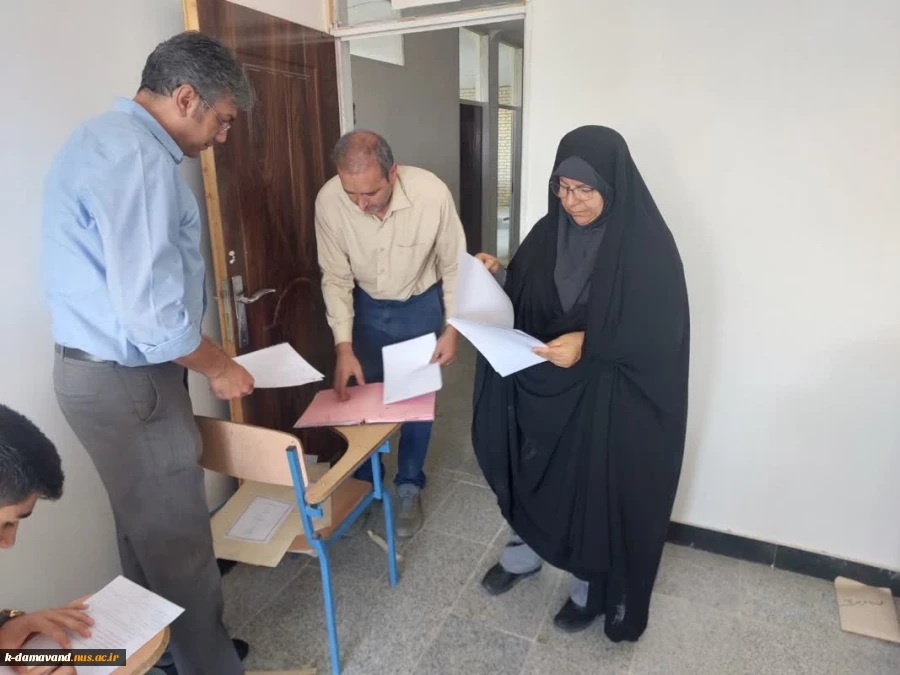بازدید مسئولان نظارت و ارزیابی و تضمین کیفیت دانشگاه ملی مهارت از روند برگزاری امتحانی پایان ترم تحصیلی ۰۳۲ آموزشکده کشاورزی دماوند
 2